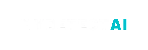 my detect ai logo white